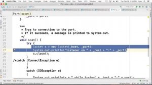 port scanner in java