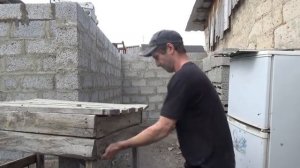 коробка под баню из шлакоблока