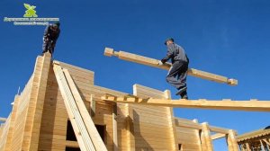 Сборка дома из профилированного бруса камерной сушки