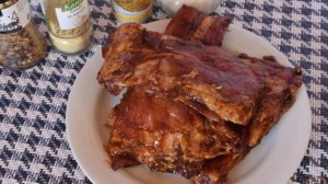 Свинные ребрышки в соусе барбекю