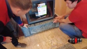 Монтаж облицовки камина PIROCKS. Магазин Печей и Каминов https://www.ogner.ru