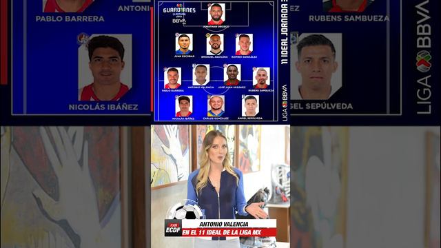 Flash ECDF: Antonio Valencia en el 11 ideal de la Liga MX