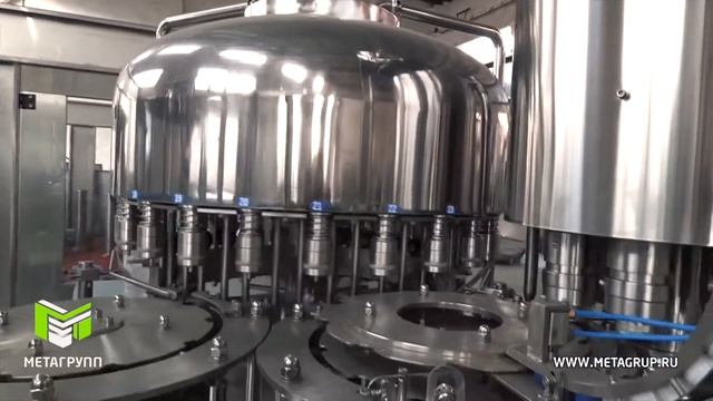 Линия розлива негазированной воды в ПЭТ до 2,0 л. CGF24-24-8 произв-сть 3000 бут-час смотреть онлайн