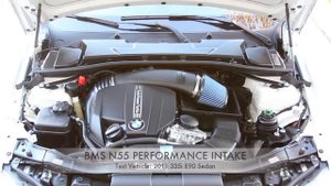 Впускная система BMS N55 Performance Intake VS. Стандартная впускная система 135i 335i BMW