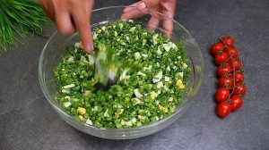 Мука, Кипяток и Зелёный Лук с Яйцом! Вкуснее чебуреков!!! Обалденные лепёшки с зеленью на сковороде