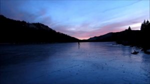 Ice skating and hockey Tenaya Lake