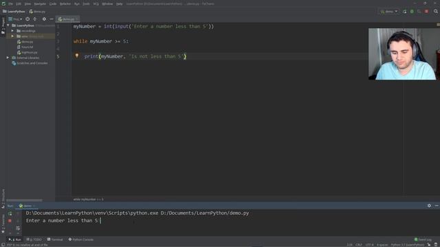 Learn Python: While Loops