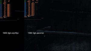 1650 ноутбук vs 1060 3gb десктоп