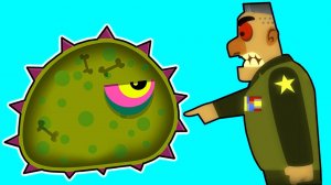 Суровый ЛИЗУН ГЛАЗАСТИК подбирается к ВОЕННОЙ БАЗЕ! Игра Tales from Space Mutant Blobs Attack