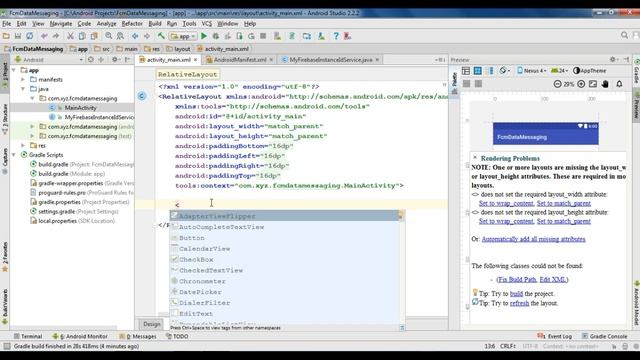 Receive Firebase Data Messages while App in the background смотреть онлайн