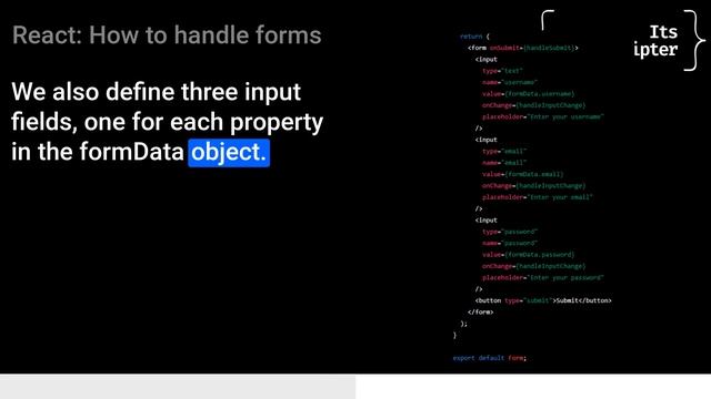 React: Form Handling with useState & useEffect hooks