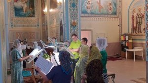 Катавасия по 8-й песни,  Ирмос 9-й песни канона Пятидесятницы.