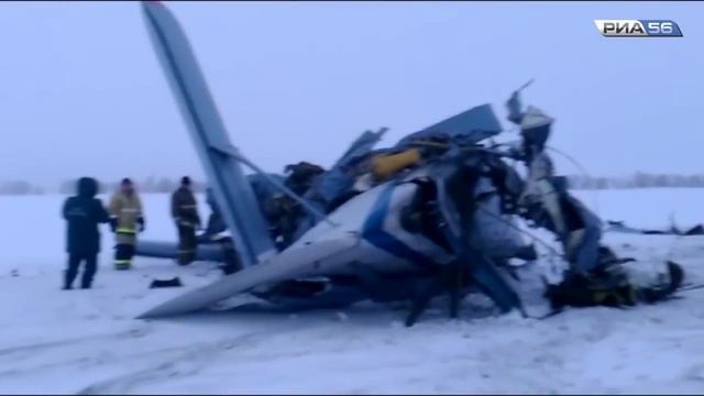 Оренбургская область. Самолет Ан-2 разбился под Орском смотреть онлайн