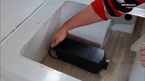 Установка недорогого отопителя печки в прицеп дачу QEK Junior 1979года