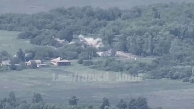 Работа артиллерии 1 гв. та по выявленным позициям ВСУ на Купянском направлении.
