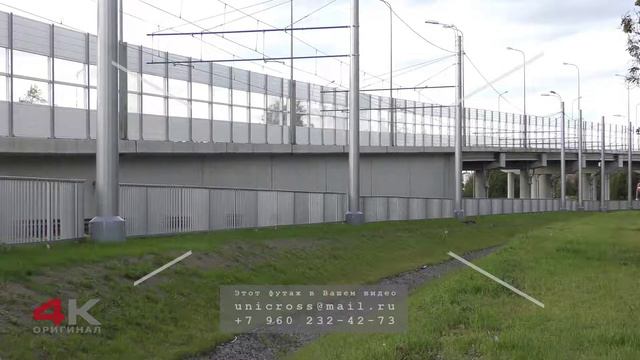 Трамвай Чижик. Рябовское шоссе. Ковалёвская ул. Петербург. Футаж смотреть онлайн