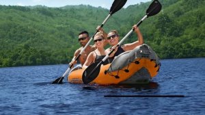 Hydro-Force Rapid X3 Inflatable Three-Person Kayak Set 12’6”
