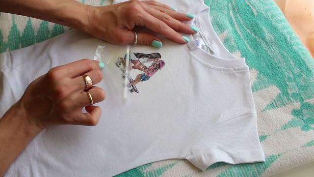 Как приклеить термонаклейку / хлопковая футболка / вязаное полотно смотреть онлайн