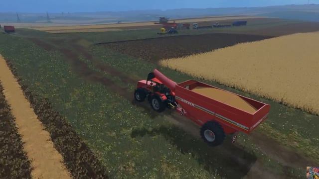 FS2015 - Один российский край - 128 - продолжение уборочной! Урожайность 88 ц/га смотреть онлайн