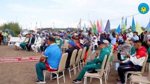 Торжественная передача флага IX Спортивных Игр Народов Республики Саха (Якутия) Нюрбиснкому району