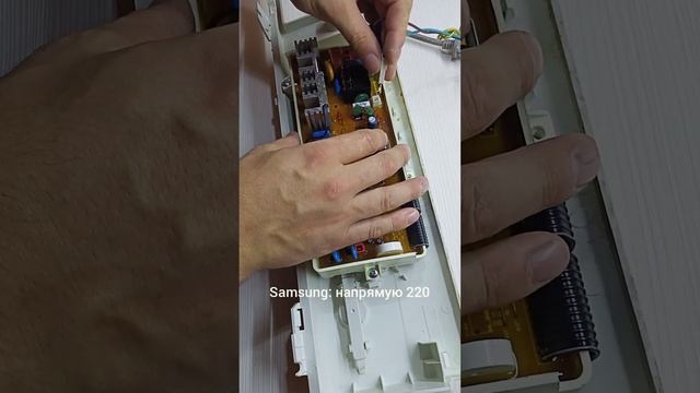 Подключение модуля управления стиральной машины Samsung 220 V