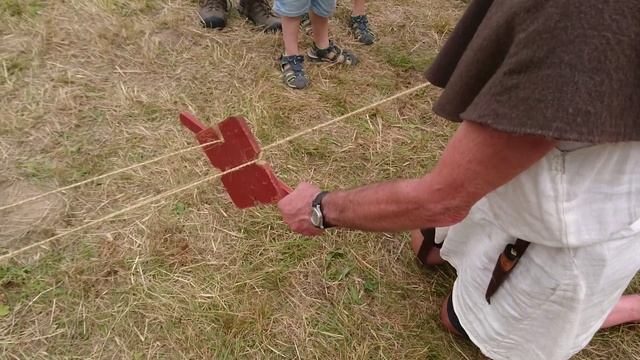 Изготовление троса. Дни викингов Мосгорд - фестиваль исторической реконструкции эпохи викингов