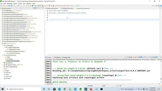 How to Change Context Path in Spring Boot ? | Add context path to Spring Boot application | Hindi смотреть онлайн