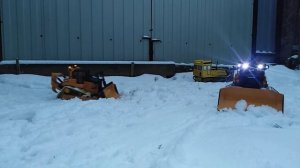 уборка снега бульдозерами