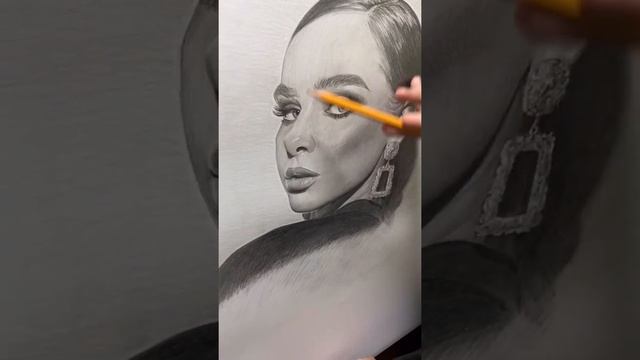 Рисунок женский портрет карандашом | Процесс рисования женского портрета | Drawing portrait process смотреть онлайн
