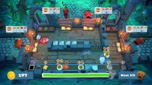 Overcooked 2 DLC #3 - Night of the Hangry Horde - Horde #5 100% Health 2 Player Co-op Victory