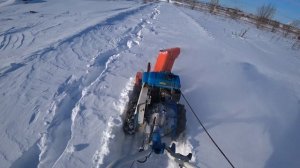 Роторный снегоуборщик Целина СП-60 с мотоблоком Нева