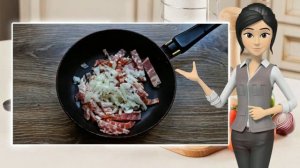 Гратен с беконом