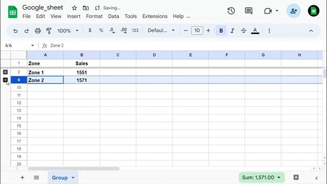 How to Group Rows & Columns in Google Sheets