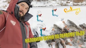 НАЛОВИЛИ ОКУНЯ ПО ПЕРВОМУ ЛЬДУ. Щука, Окунь, рыбалка сказка. Жерлицы 2023-24