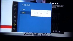 how to Set the time on SAMSUNG tv