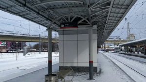 Нижний Новгород. Поезд №145 Челябинск - Санкт-Петербург, прибытие, стоянка и отправление.