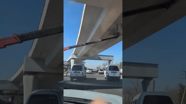 По Кольцевой к Терминалу 3 Аэропорта. Ташкент Узбекистан Ring road to Terminal 3 Tashkent Uzbekista