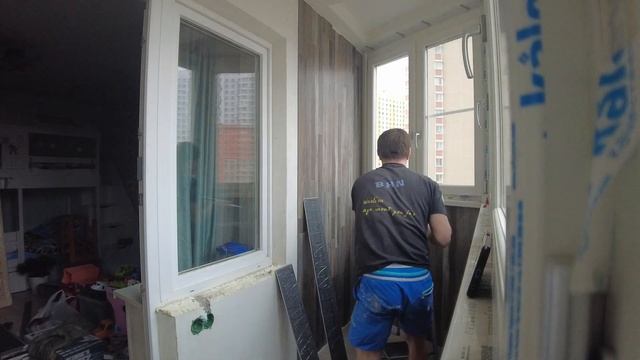 САМАЯ легкая отделка балкона.Кварц винил.