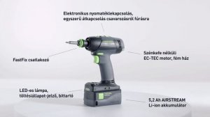 Akkus fúró-csavarbehajtó T 18+3 | C 18 - Festool (HU)