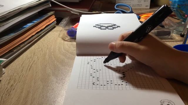 Рисование по клеточкам. Солдат из игры PUBG. Soldier from the game. смотреть онлайн