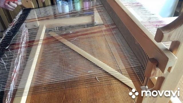Ткачество. Начинаем ткать половик.