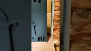 Горыныч Мини, двойная закрытая каменка с парогенератором, ЕСВО, малая дверь со стеклом, люк ревизии