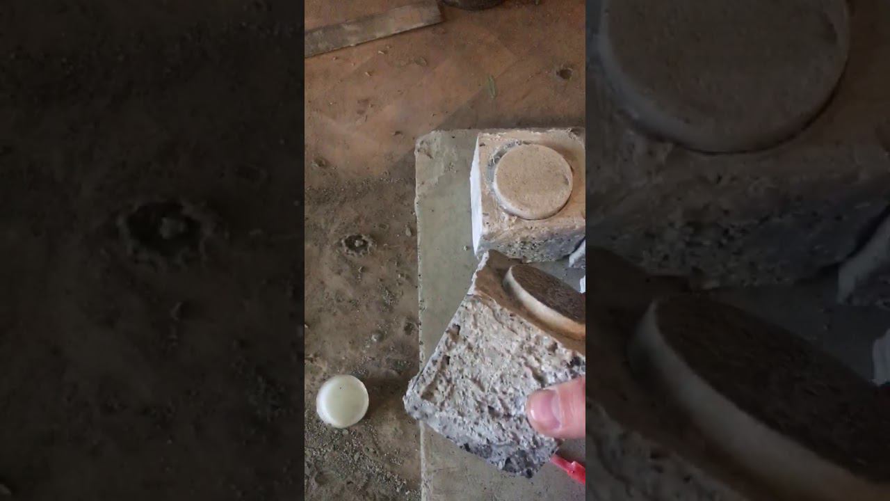 Подготовка к испытаю плиточного клея на адгезию к основанию бетона.