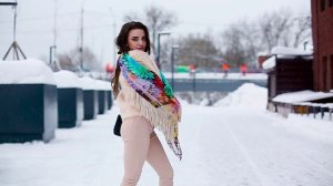 Палантин шелковый (шифон) "10721", вид 18