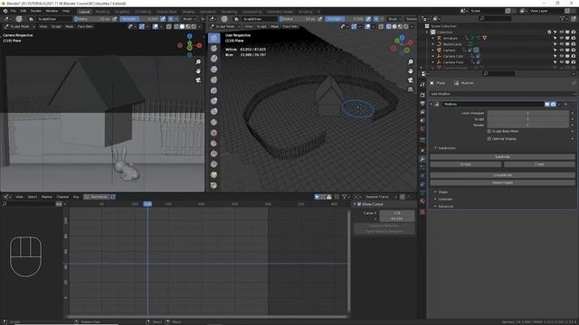 Blender Избушка ► 2.6. Подготовка. Проработка планов