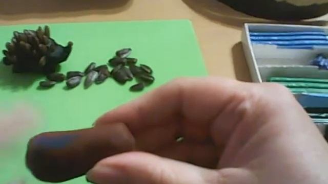 Їжачок. Робота з пластиліном та природним матеріалом. смотреть онлайн