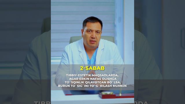 Rinoplastik  Doktor Shuxrat uchun savdo videosi