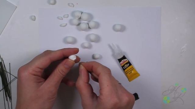 Снежноягодник из фоамирана - мастер-класс