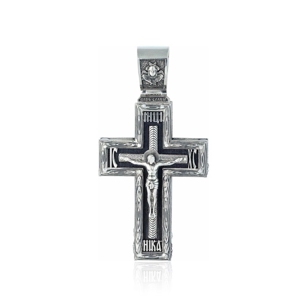 Крест из серебра "Спаси и Сохрани" (97011)