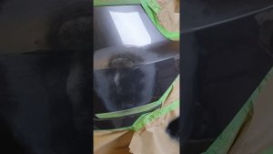 Как покрасить кусок бампера
